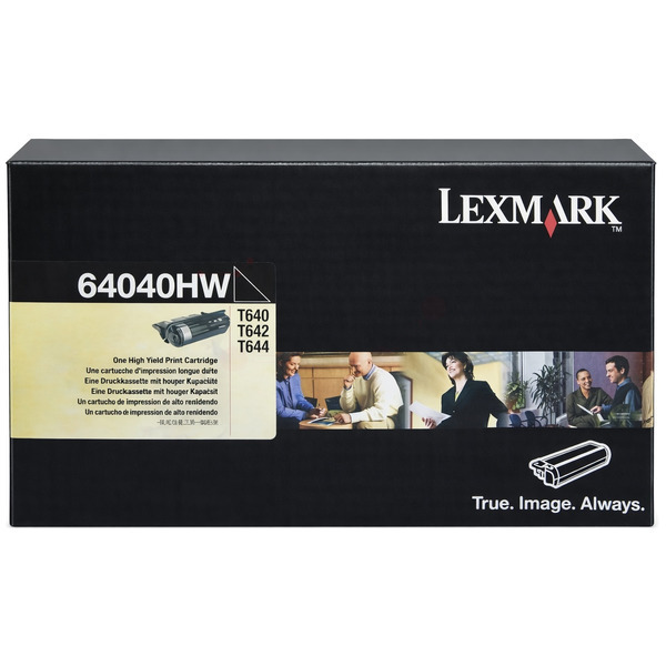 64040HW / schwarz / original Lexmark Toner schwarz / 64040HW / 21000 S.