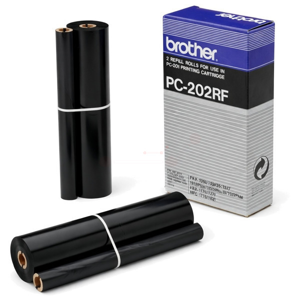 PC202RF / schwarz / original BROTHER ThermoTransferRolle / PC202RF / 420 S.