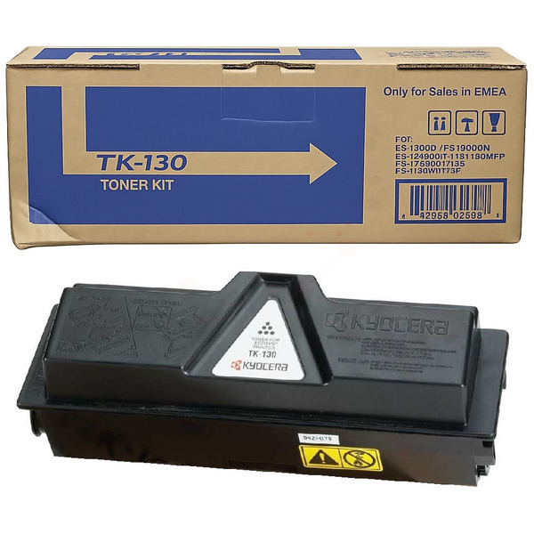 1T02HS0EU0 // TK130 / schwarz / original KYOCERA Toner schwarz / 1T02HS0EU0 / 7200 S.