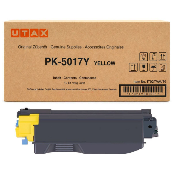 1T02TVAUT0 // PK5017Y / original UTAX Toner gelb / 1T02TVAUT0 / 6000 S.