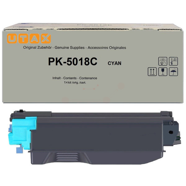 1T02TWCUT0 // PK5018C / cyan / original UTAX Toner cyan / 1T02TWCUT0 / 11000 S.