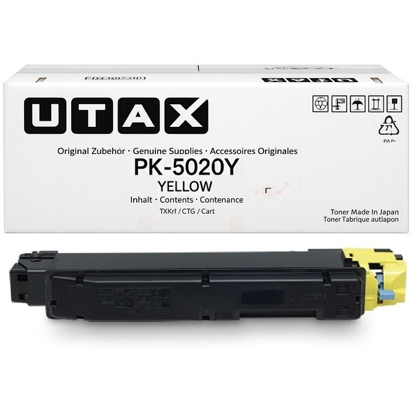 1T02YJAUT0 // PK5020Y / gelb / original Utax Toner / 1T02YJAUT0 / 5000 S.