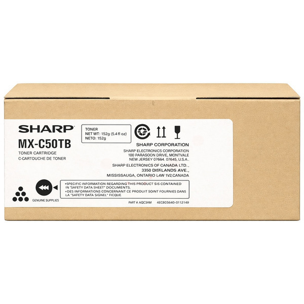 MXC50TB / schwarz / original Sharp Toner schwarz / MXC50TB / 20000 S.
