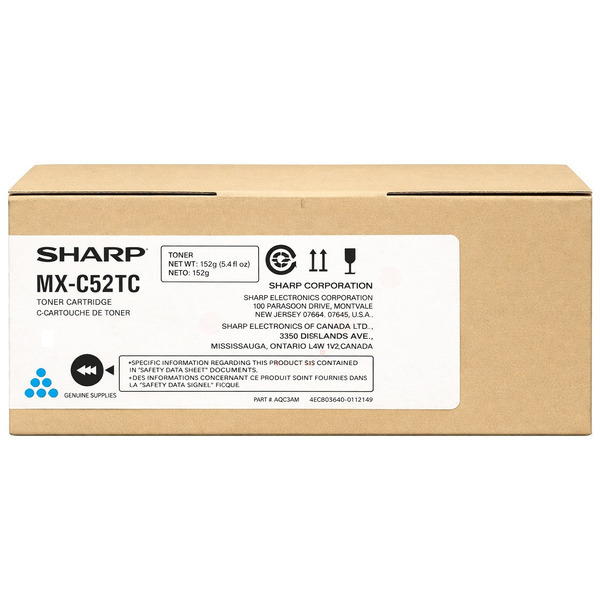 MXC52TC / cyan / original Sharp Toner cyan / MXC52TC / 14200 S.