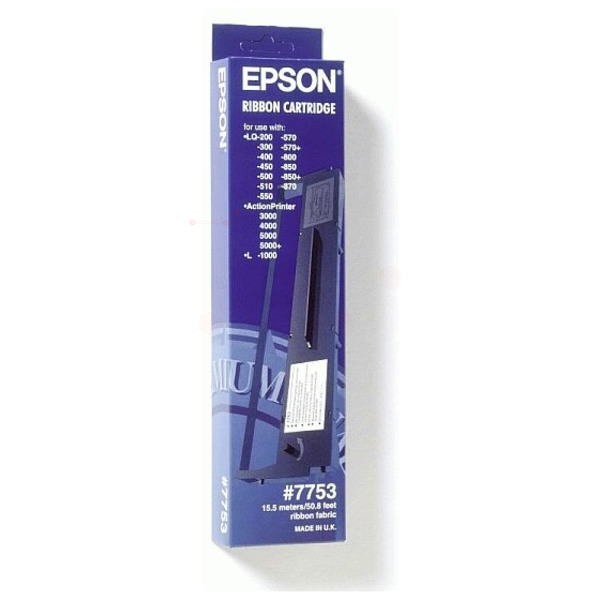 C13S015633 // 7753 / schwarz / original EPSON Nylonband schwarz / C13S015633 / 2500000 Char.