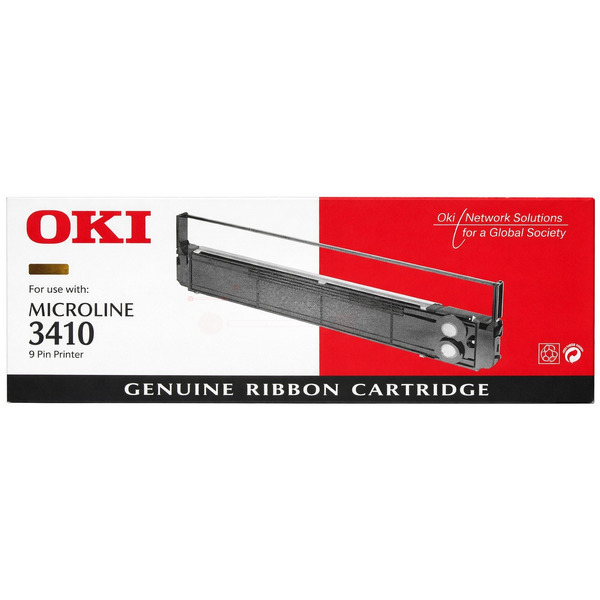 09002308 / schwarz / original OKI Nylonband schwarz / 09002308 / 10000000 Char.