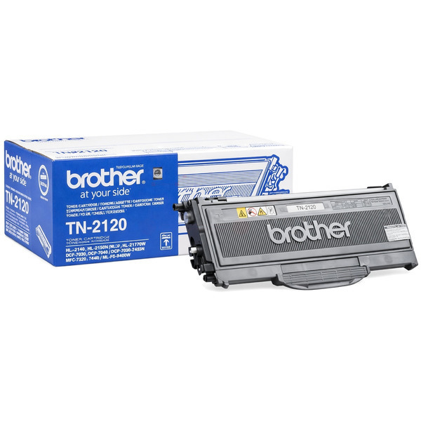 TN2120 / schwarz / original BROTHER Toner schwarz / TN2120 / 2600 S.