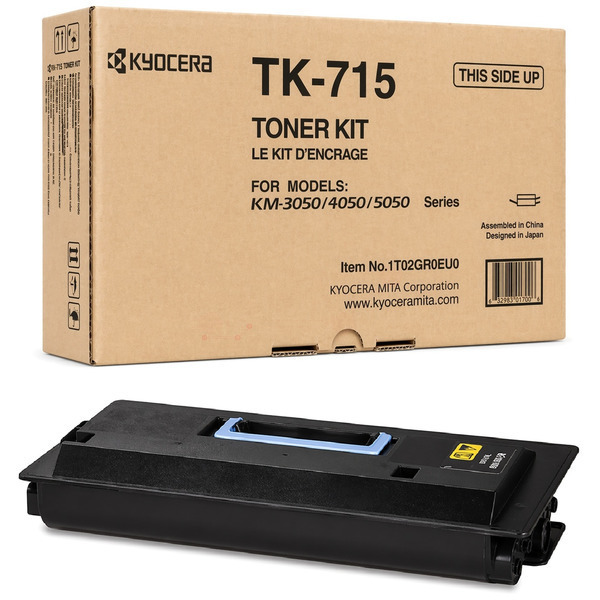 1T02GR0EU0 // TK715 / schwarz / original KYOCERA Toner schwarz / 1T02GR0EU0 / 34000 S.