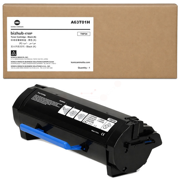 A63T01H // TNP34 / schwarz / original KONICAMIN Toner schwarz / A63T01H / 20000 S.