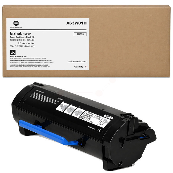 A63W01H // TNP35 / schwarz / original KONICAMIN Toner schwarz / A63W01H / 20000 S.