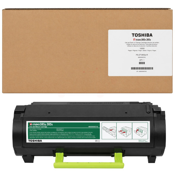 6B000000745 // T3850PR / schwarz / original TOSHIBA Toner schwarz / 6B000000745 / 10000 S.