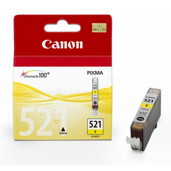 2936B001 // CLI521Y / gelb / original CANON Tintenpatrone gelb / 2936B001 / 477 S. / 9.00 ml