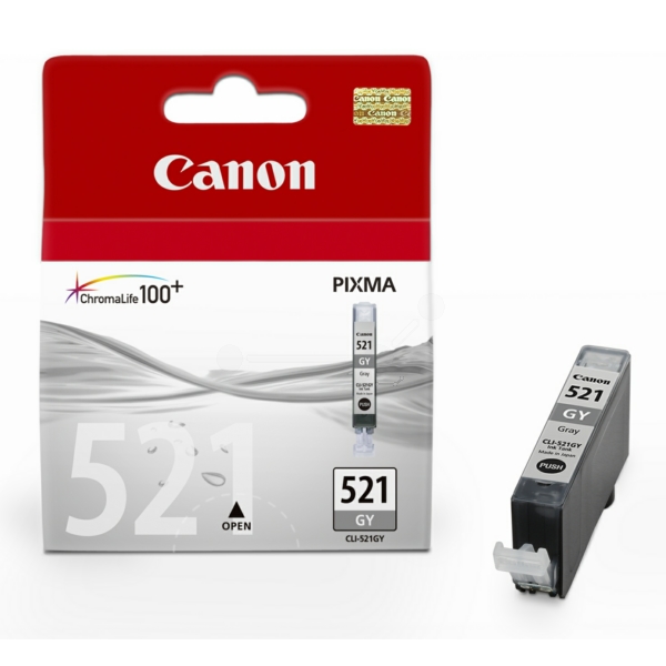 2937B001 // CLI521GY / original CANON Tintenpatrone grau / 2937B001 / 1370 S. / 9.00 ml