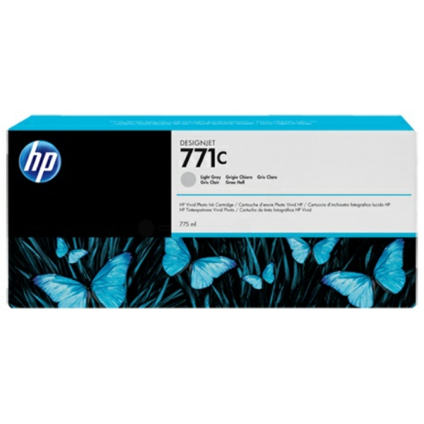 B6Y14A // 771C / schwarz / original HP Tintenpatrone grau / B6Y14A / 775.00 ml