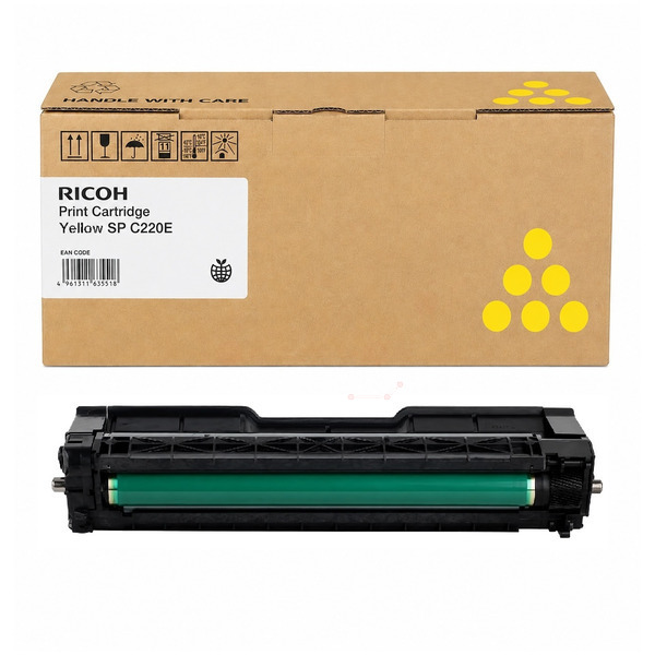 406106 // SPC220E / gelb / original RICOH Toner gelb / 406106 / 2000 S.