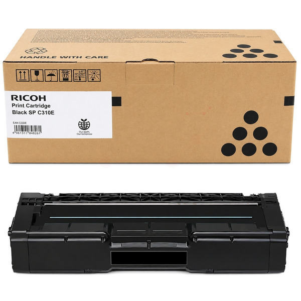 406348 // SPC310HE / schwarz / original RICOH Toner schwarz / 406348 / 2500 S.