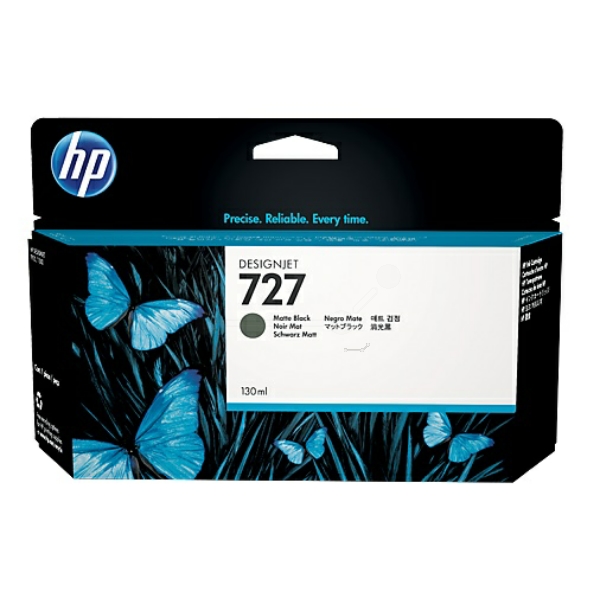 B3P22A // 727 / schwarz / original HP Tintenpatrone schwarz matt / B3P22A / 130.00 ml