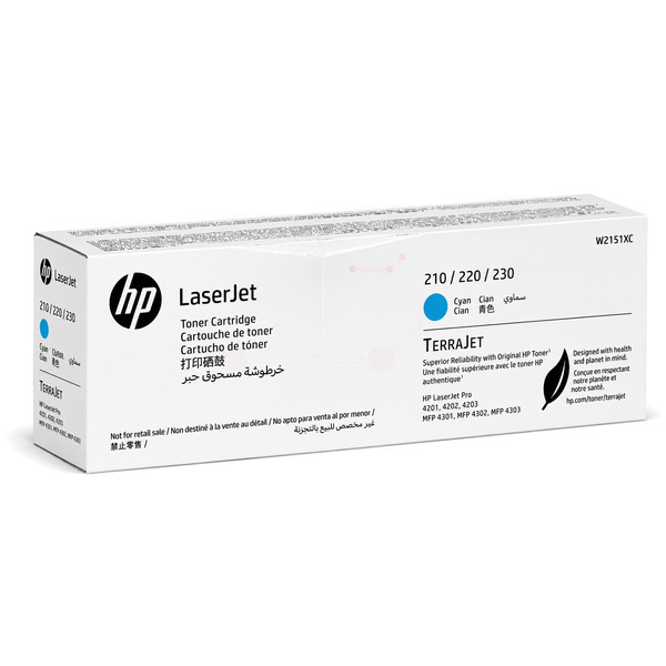 W2151XC / cyan / original HP Toner cyan / W2151XC / 5500 S.