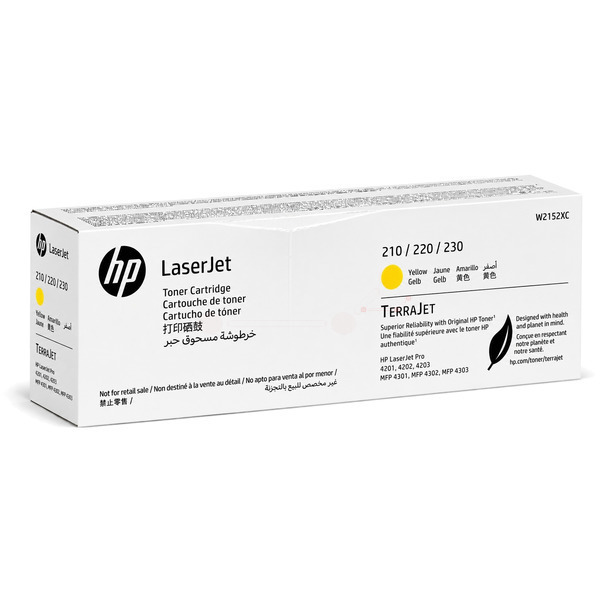 W2152XC / gelb / original HP Toner gelb / W2152XC / 5500 S.