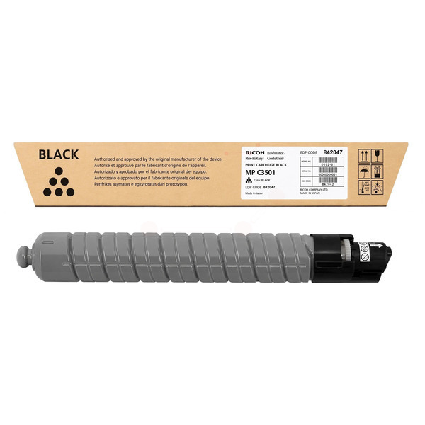 842047 / schwarz / original RICOH Toner schwarz / 842047 / 22500 S. / 460 Gr.  