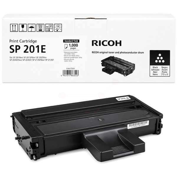 407999 // TYPESP201 / schwarz / original RICOH Toner schwarz / 407999 / 1000 S.