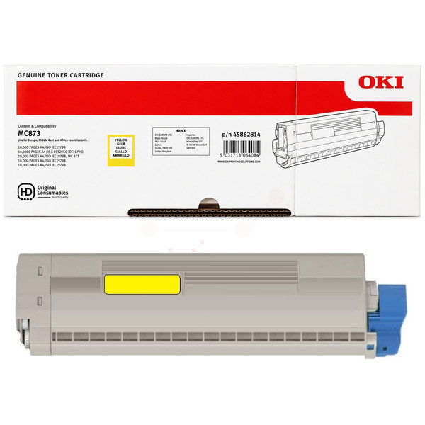 45862814 / gelb / original OKI Toner gelb / 45862814 / 10000 S.