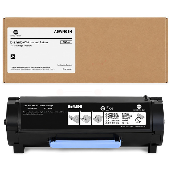 A6WN01H // TNP40 / schwarz / original KONICAMIN Toner schwarz / A6WN01H / 20000 S.