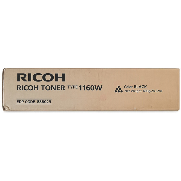 888029 // TYPE1160W / original RICOH Toner schwarz / 888029 / 2200 S. / 800 Gr.  