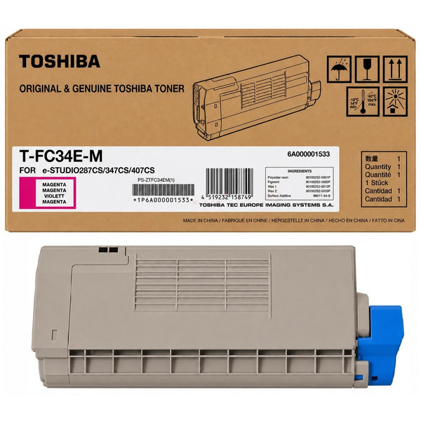 6A000001533 // TFC34EM / original TOSHIBA Toner magenta / 6A000001533 / 11500 S.