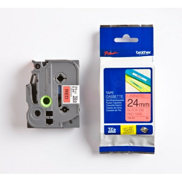 TZE451 / schwarz / original BROTHER PTouch Farbband / TZE451