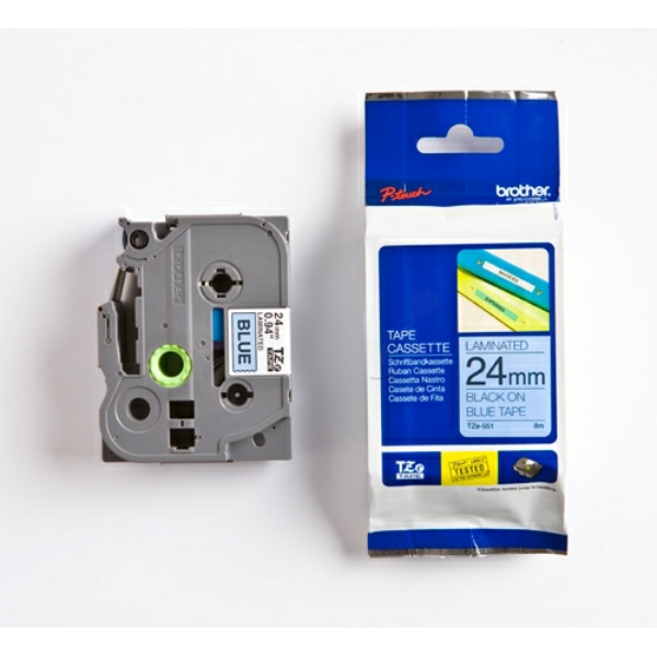 TZE551 / schwarz / original BROTHER PTouch Farbband / TZE551