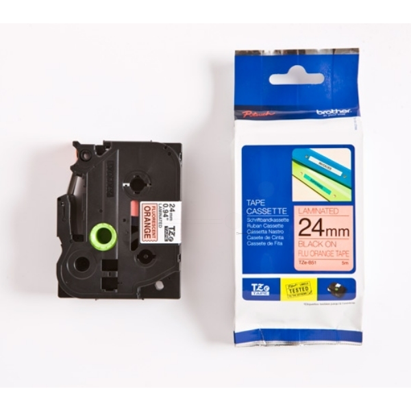 TZEB51 / schwarz / original BROTHER PTouch Farbband / TZEB51