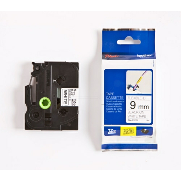 TZEFX221 / schwarz / original BROTHER PTouch Farbband / TZEFX221