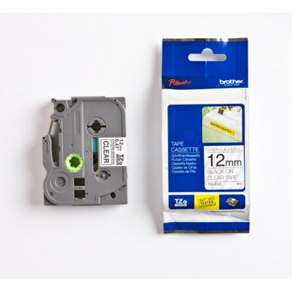 TZES131 / schwarz / original BROTHER PTouch Farbband / TZES131