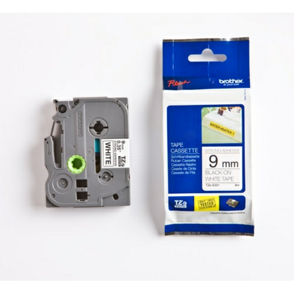 TZES221 / schwarz / original BROTHER PTouch Farbband / TZES221
