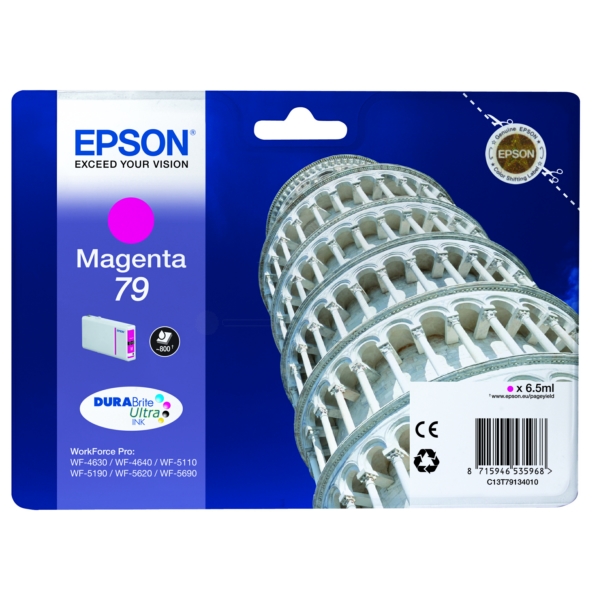 C13T79134010 // 79 / magenta / original EPSON Tintenpatrone magenta / C13T79134010 / 800 S. / 6.50 ml