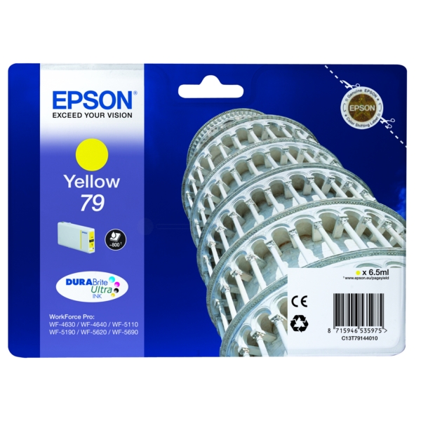 C13T79144010 // 79 / gelb / original EPSON Tintenpatrone gelb / C13T79144010 / 800 S. / 6.50 ml