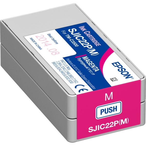 C33S020603 // SJIC22PM / original EPSON Tintenpatrone magenta / C33S020603 / 32.50 ml