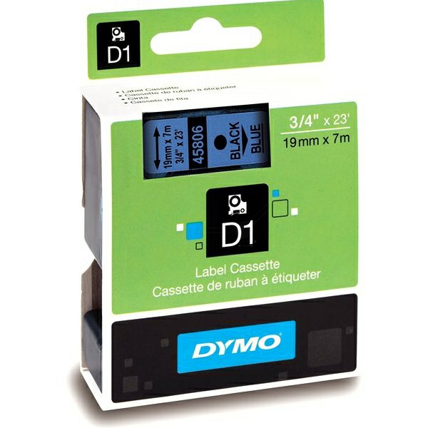 45806 // S0720860 / schwarz / original DYMO DirectLabelEtiketten / 45806