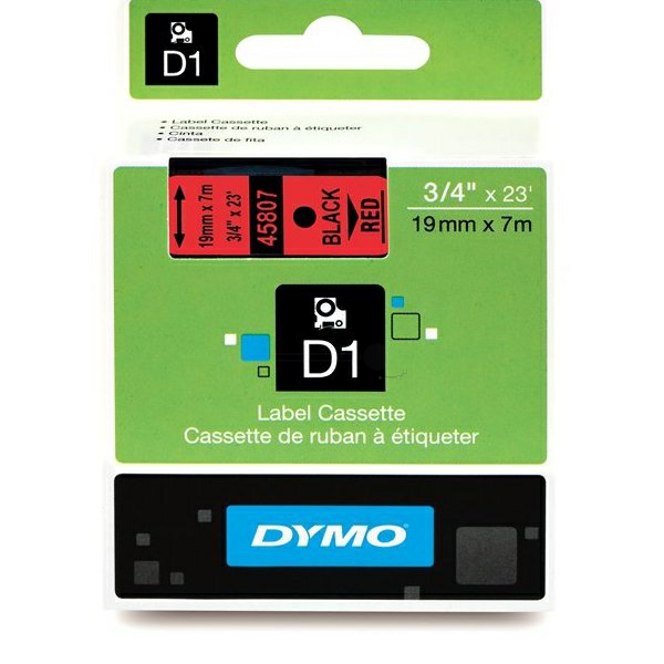 45807 // S0720870 / schwarz / original DYMO DirectLabelEtiketten / 45807