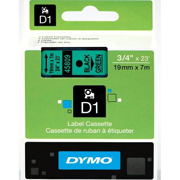 45809 // S0720890 / schwarz / original DYMO DirectLabelEtiketten / 45809