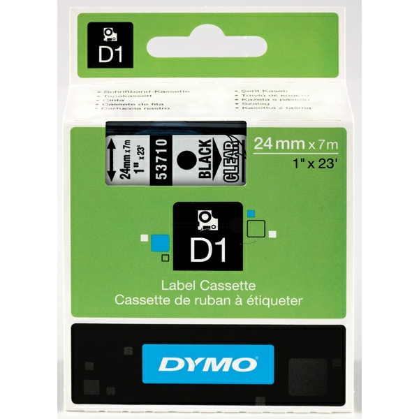 53710 // S0720920 / schwarz / original DYMO DirectLabelEtiketten / 53710