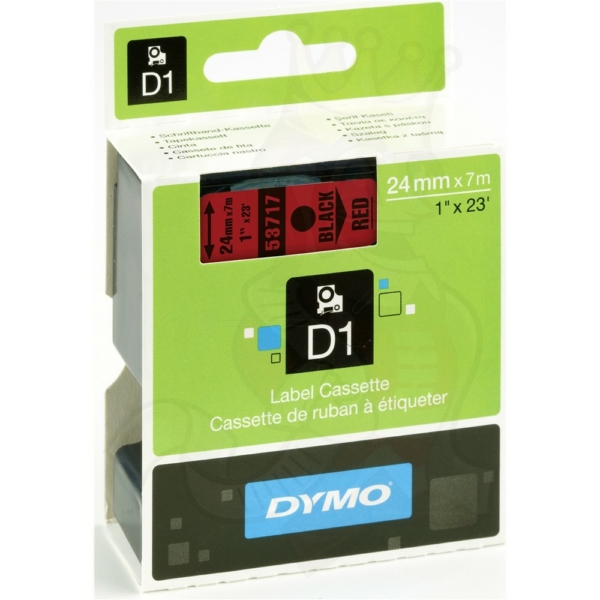 53717 // S0720970 / schwarz / original DYMO DirectLabelEtiketten / 53717