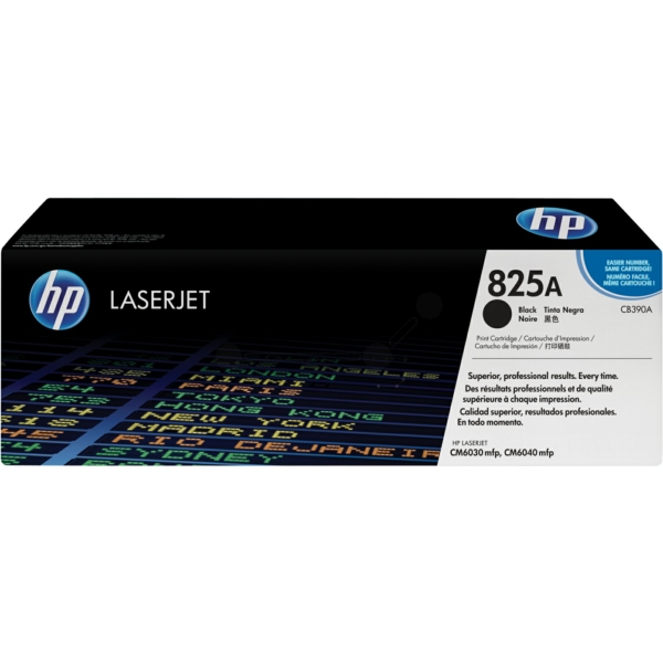 CB390A // 825A / schwarz / original HP Toner schwarz / CB390A / 19500 S.