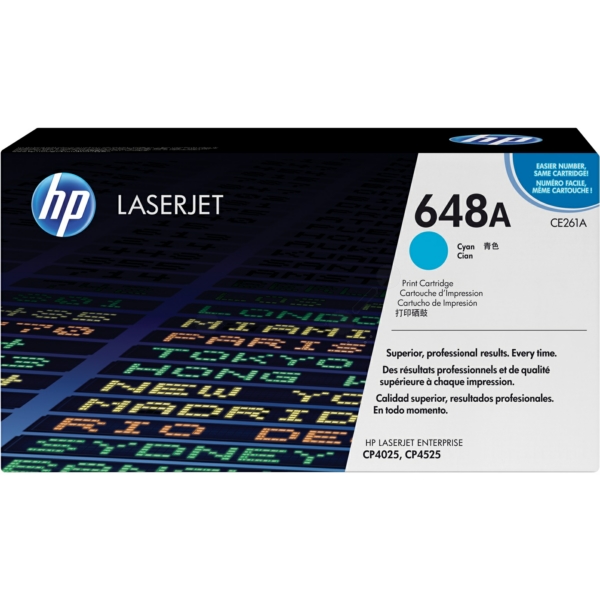 CE261A // 648A / cyan / original HP Toner cyan / CE261A / 11000 S.