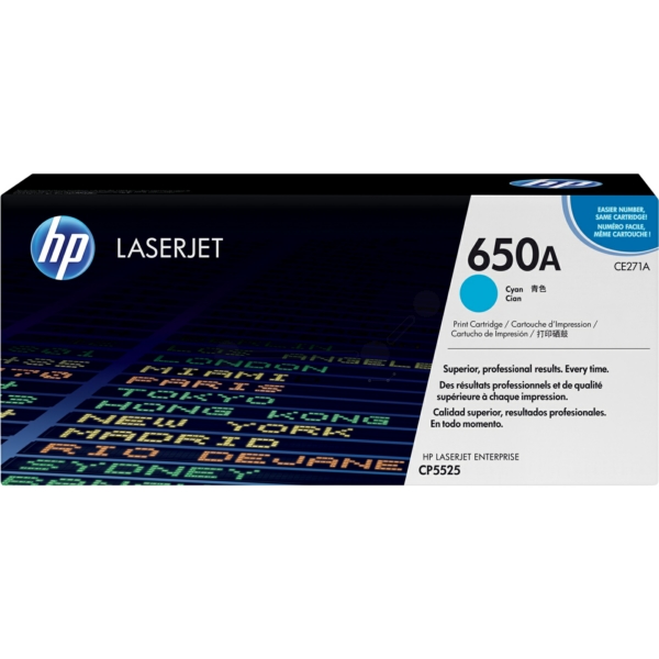 CE271A // 650A / cyan / original HP Toner cyan / CE271A / 15000 S.
