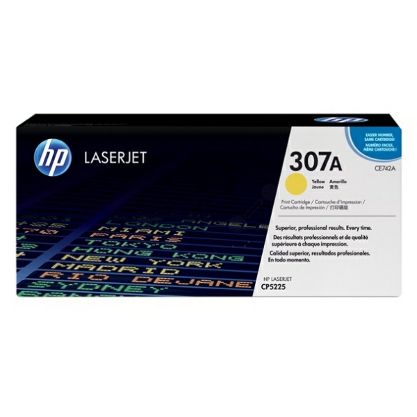 CE742A // 307A / gelb / original HP Toner gelb / CE742A / 7300 S.