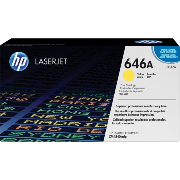 CF032A // 646A / gelb / original HP Toner gelb / CF032A / 12500 S.