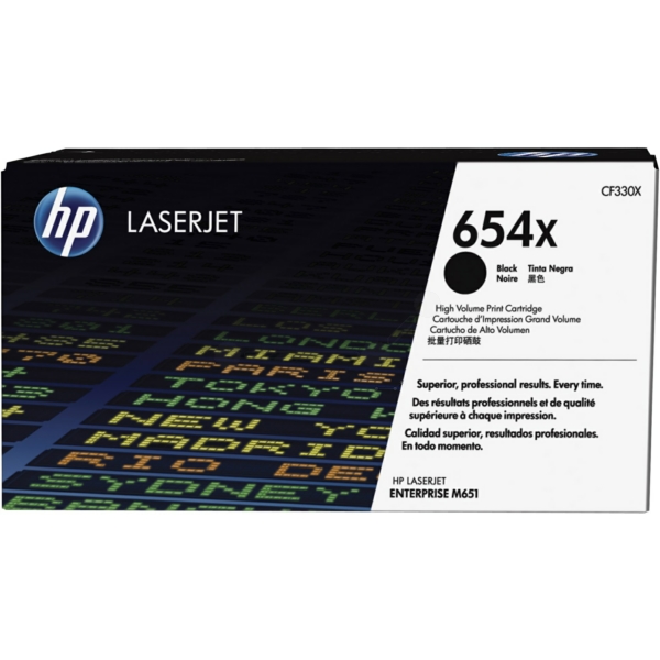 CF330X // 654X / schwarz / original HP Toner schwarz / CF330X / 20500 S.