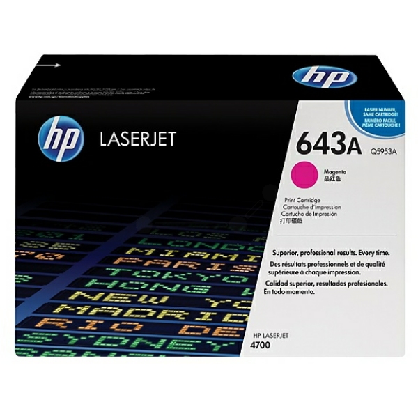 Q5953A // 643A / magenta / original HP Toner magenta / Q5953A / 10000 S.